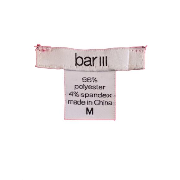 Bar III Pink Ruffle Front Top, M - Picture 3 of 4